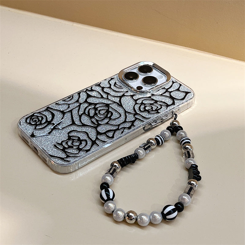 BLACK ROSE slim iPhone case